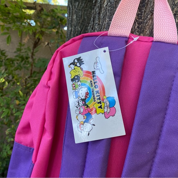 Sanrio Hello Kitty And Friends Group Pink Back Go School Backpack - Picture 6 of 7